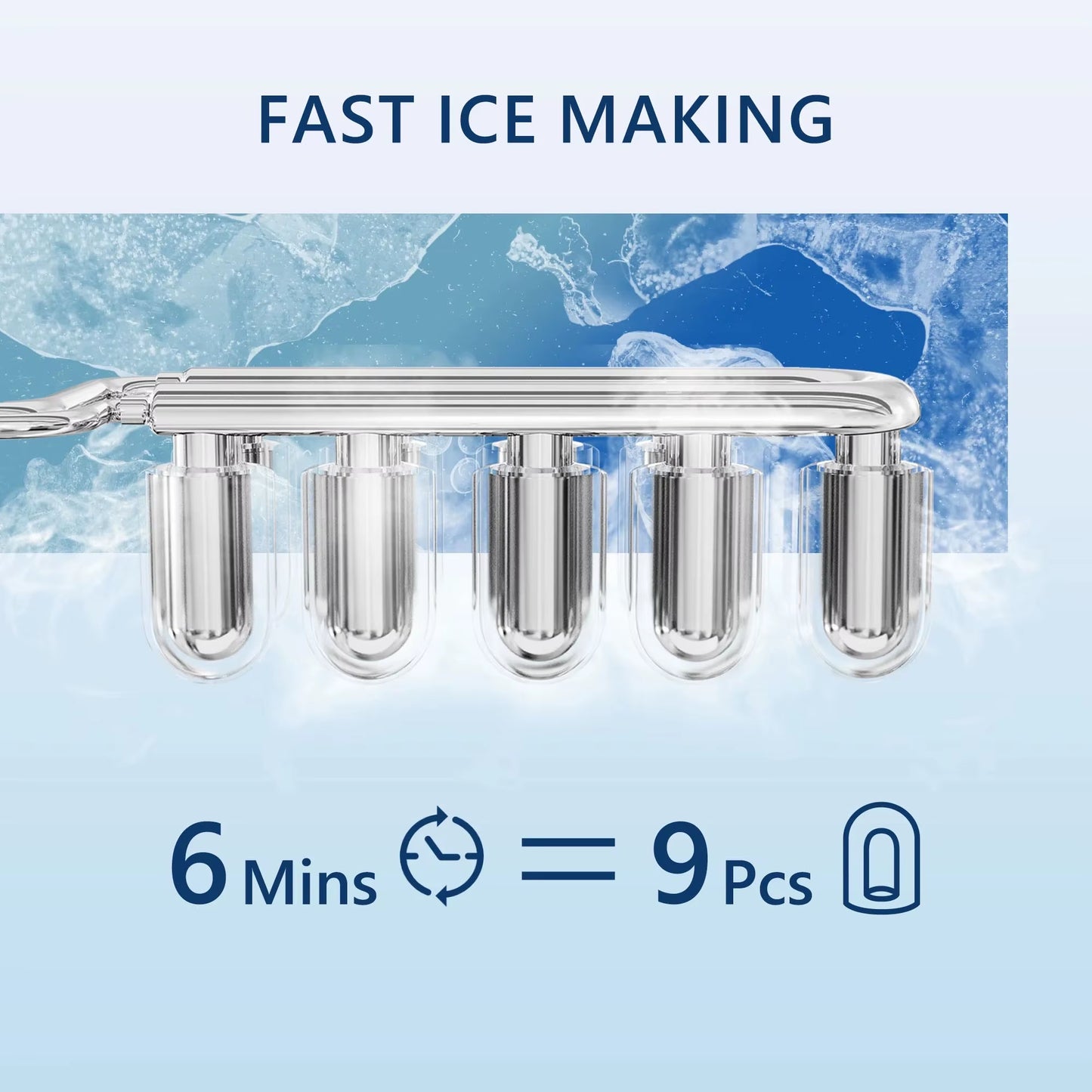 Get trendy with SIMZLIFE Ice Maker Countertop , 26.5 Lbs/24H, 9 Cubes in 6 Mins,Self-Cleaning, Portable Ice Maker with Handle for Home,Black - available at Hot Trends Online. Shop Now!