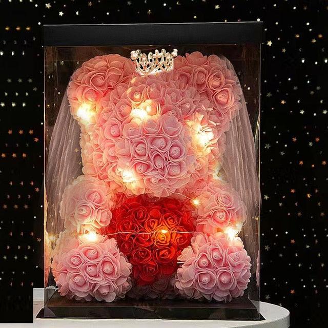 Get trendy with Wedding Decoration Rose Bear - Gift available at Hot Trends Online. Shop Now!