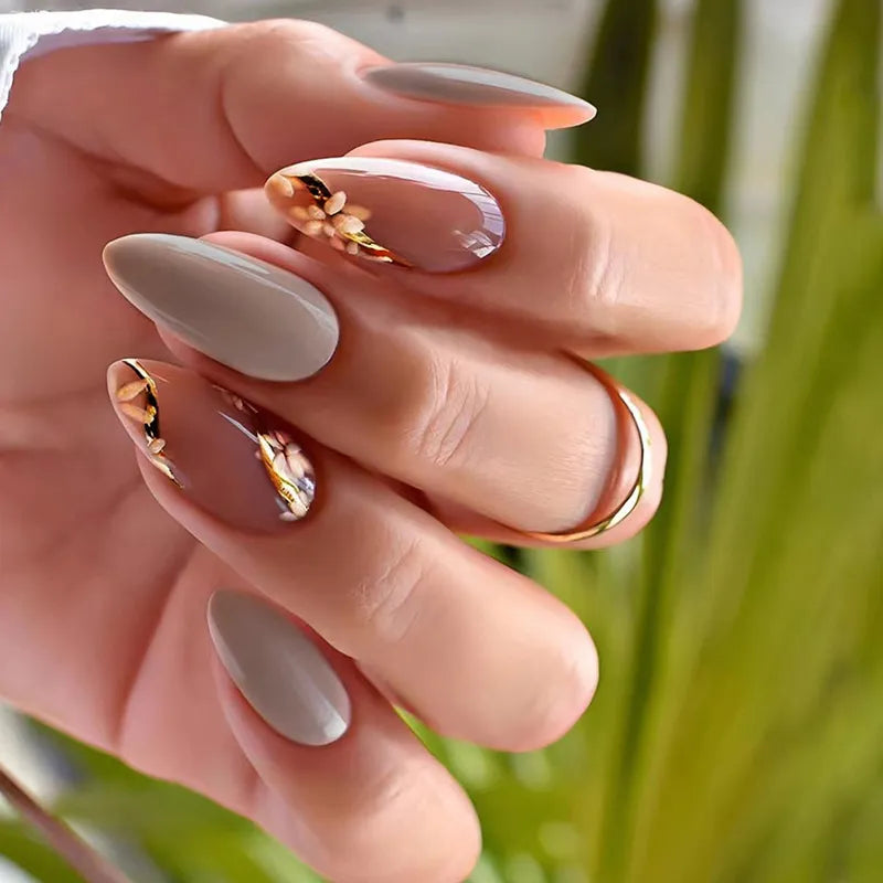 Get trendy with Multi-design Almond Press-on Nails - Nails available at Hot Trends Online. Shop Now!