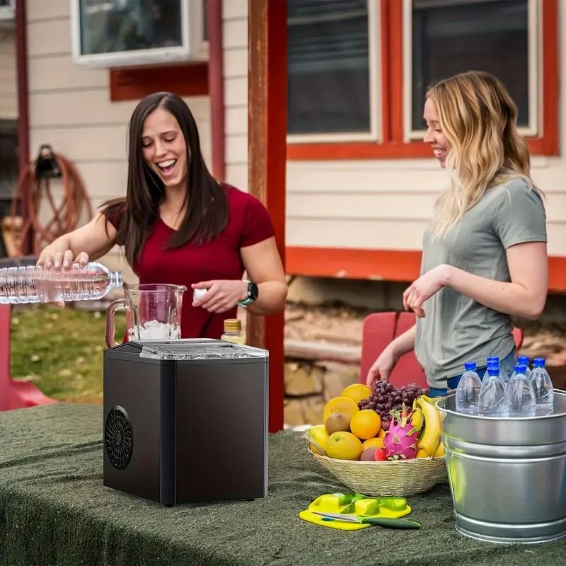 Get trendy with Dizzo Portable Countertop Ice Maker with Ice Scoop 9 Bullet Ice in 6 Mins - Kitchen Appliance available at Hot Trends Online. Shop Now!