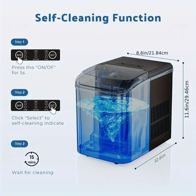 Get trendy with Dizzo Portable Countertop Ice Maker with Ice Scoop 9 Bullet Ice in 6 Mins - Kitchen Appliance available at Hot Trends Online. Shop Now!