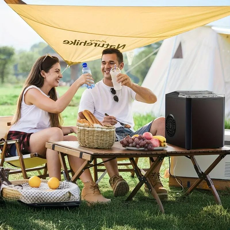 Get trendy with Dizzo Portable Countertop Ice Maker with Ice Scoop 9 Bullet Ice in 6 Mins - Kitchen Appliance available at Hot Trends Online. Shop Now!