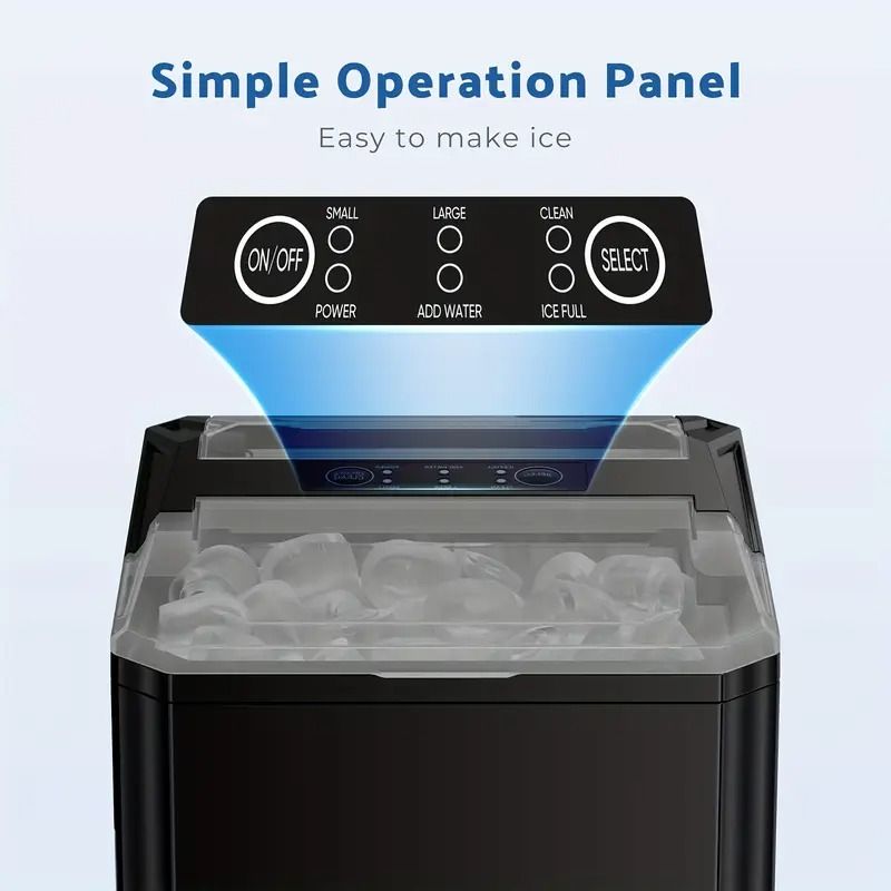 Get trendy with Dizzo Portable Countertop Ice Maker with Ice Scoop 9 Bullet Ice in 6 Mins - Kitchen Appliance available at Hot Trends Online. Shop Now!