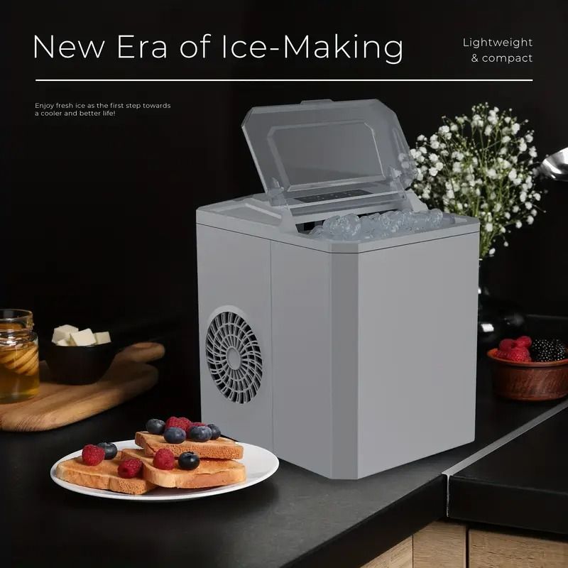 Get trendy with Dizzo Portable Countertop Ice Maker with Ice Scoop 9 Bullet Ice in 6 Mins - Kitchen Appliance available at Hot Trends Online. Shop Now!