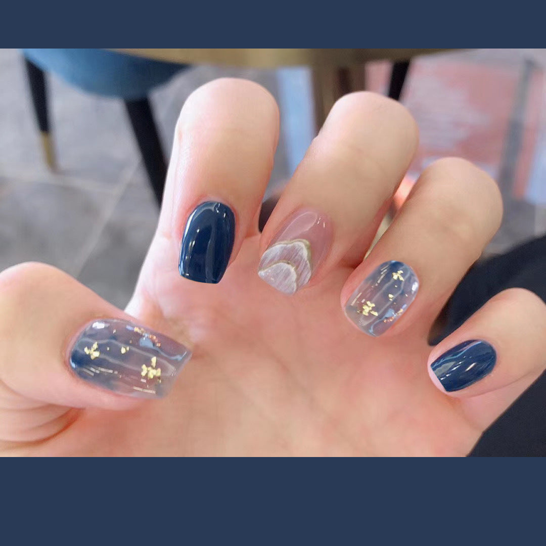Get trendy with Short Sea Blue Press-on Nails - Nails available at Hot Trends Online. Shop Now!