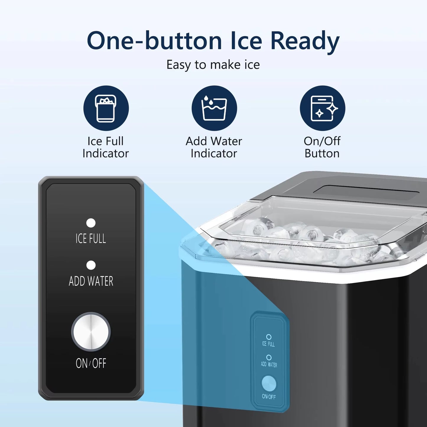 Get trendy with SIMZLIFE Ice Maker Countertop , 26.5 Lbs/24H, 9 Cubes in 6 Mins,Self-Cleaning, Portable Ice Maker with Handle for Home,Black - available at Hot Trends Online. Shop Now!