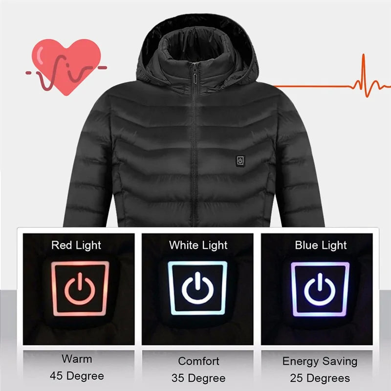Get trendy with Men's Fleece Waterproof Winter Heated Jacket - Clothing available at Hot Trends Online. Shop Now!