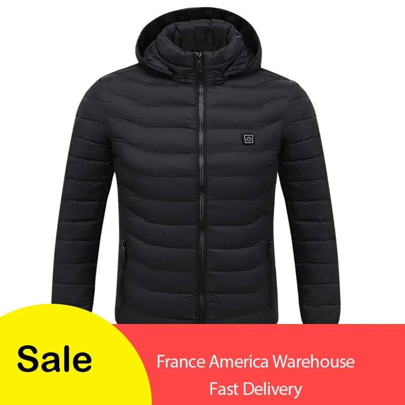 Get trendy with Men's Fleece Waterproof Winter Heated Jacket - Clothing available at Hot Trends Online. Shop Now!