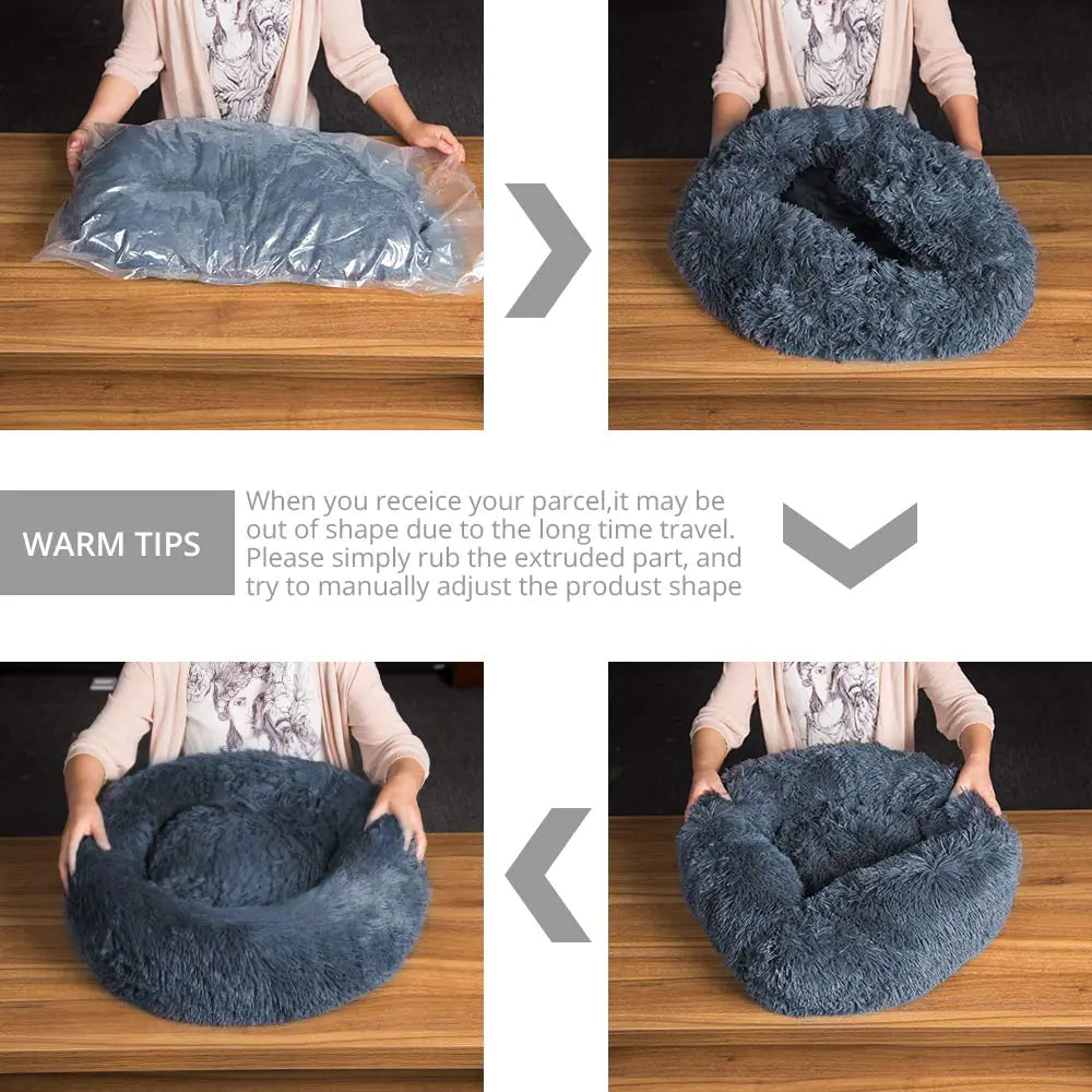 Get trendy with Pet Dog Bed Comfortable Donut Cuddler - Pet Accessory available at Hot Trends Online. Shop Now!