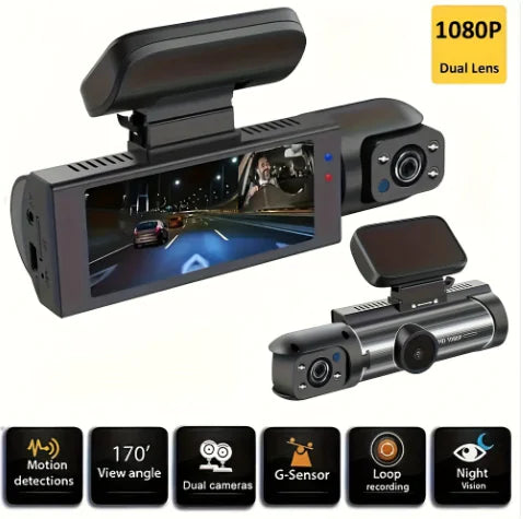 Get trendy with 360° Dual Lens Car Dash Cam - available at Hot Trends Online. Shop Now!