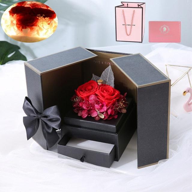 Get trendy with Eternal Rose Flower Gift Box - Roses Divine - Eternal Rose Flower Gift Box available at Hot Trends Online. Shop Now!