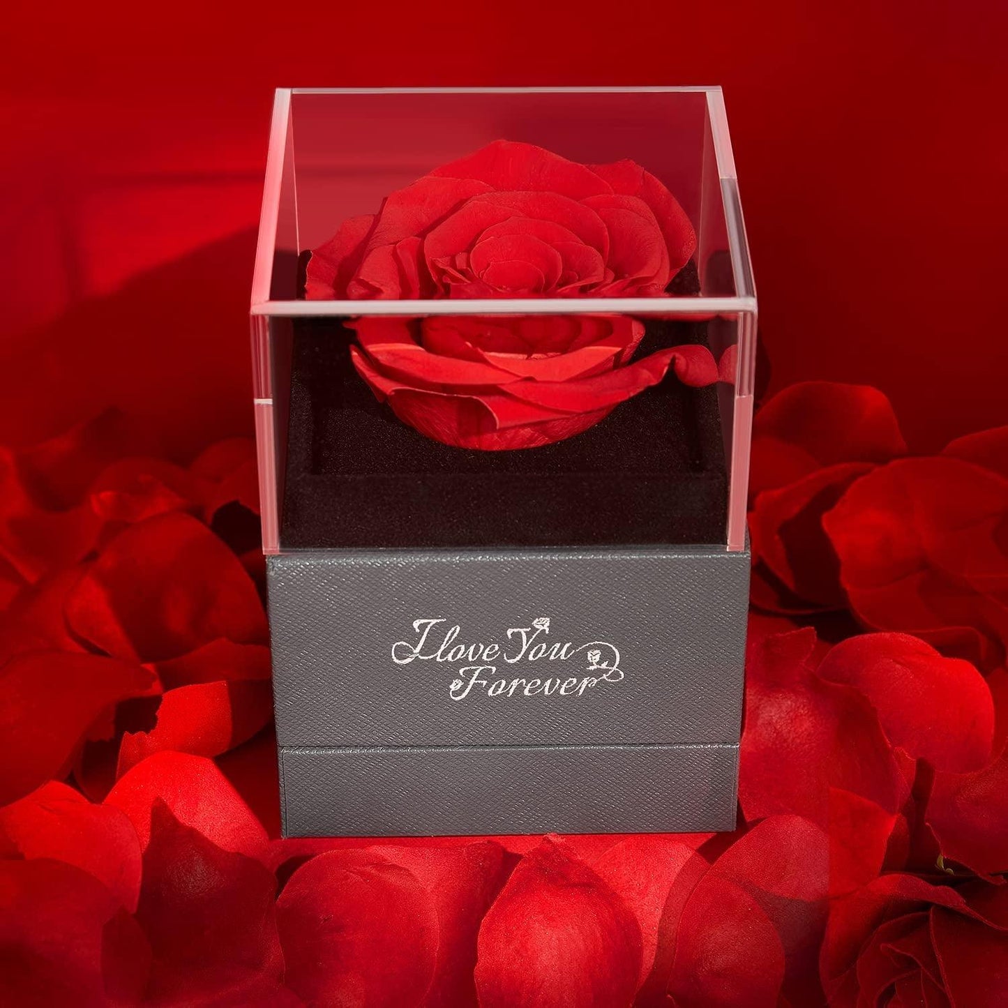 Get trendy with Preserved Real Red Rose with I Love You Necklace - Necklace available at Hot Trends Online. Shop Now!