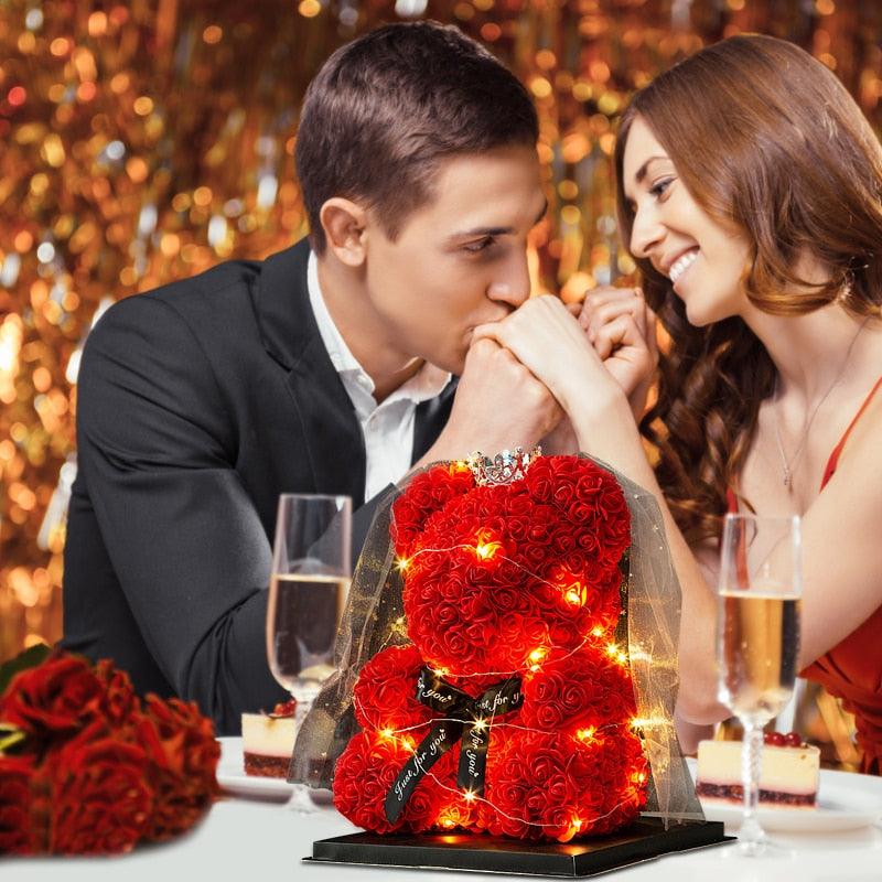 Get trendy with Wedding Decoration Rose Bear - Gift available at Hot Trends Online. Shop Now!