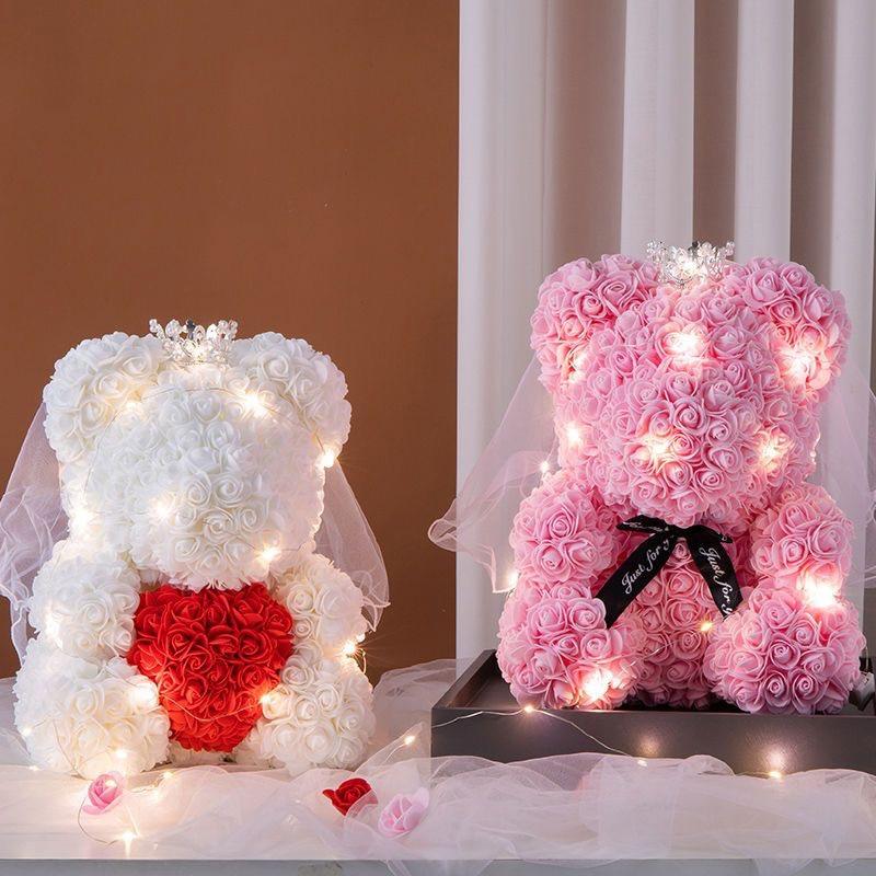 Get trendy with Wedding Decoration Rose Bear - Gift available at Hot Trends Online. Shop Now!
