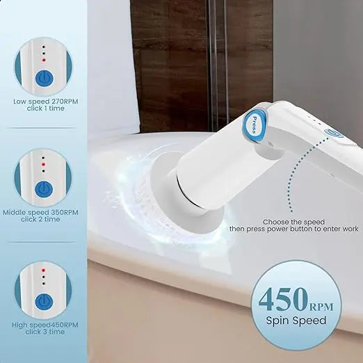 Get trendy with Electric Spin Scrubber Brush - Cleaning Tools available at Hot Trends Online. Shop Now!