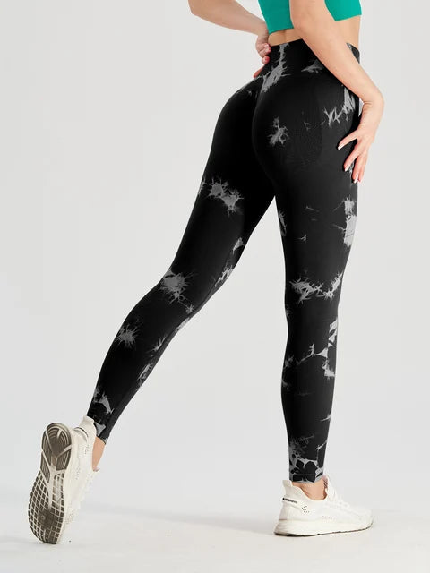 Get trendy with Thick Thigh Seamless Tie Dye Leggings - Leggings available at Hot Trends Online. Shop Now!