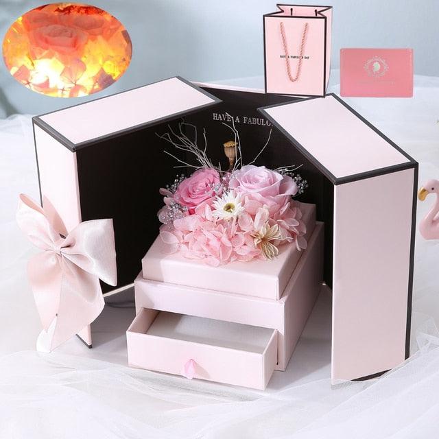 Get trendy with Eternal Rose Flower Gift Box - Roses Divine - Eternal Rose Flower Gift Box available at Hot Trends Online. Shop Now!