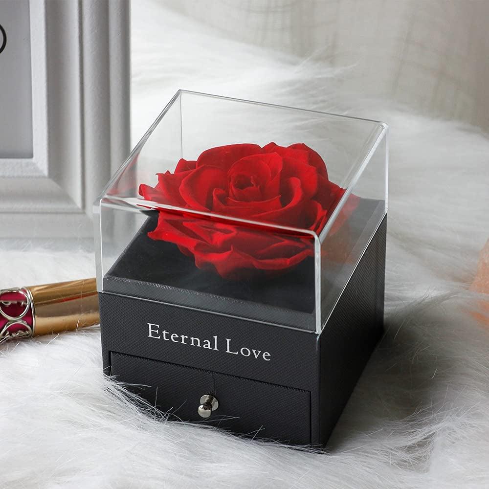 Get trendy with Preserved Flower Rose with I Love You Necklace - Gift available at Hot Trends Online. Shop Now!