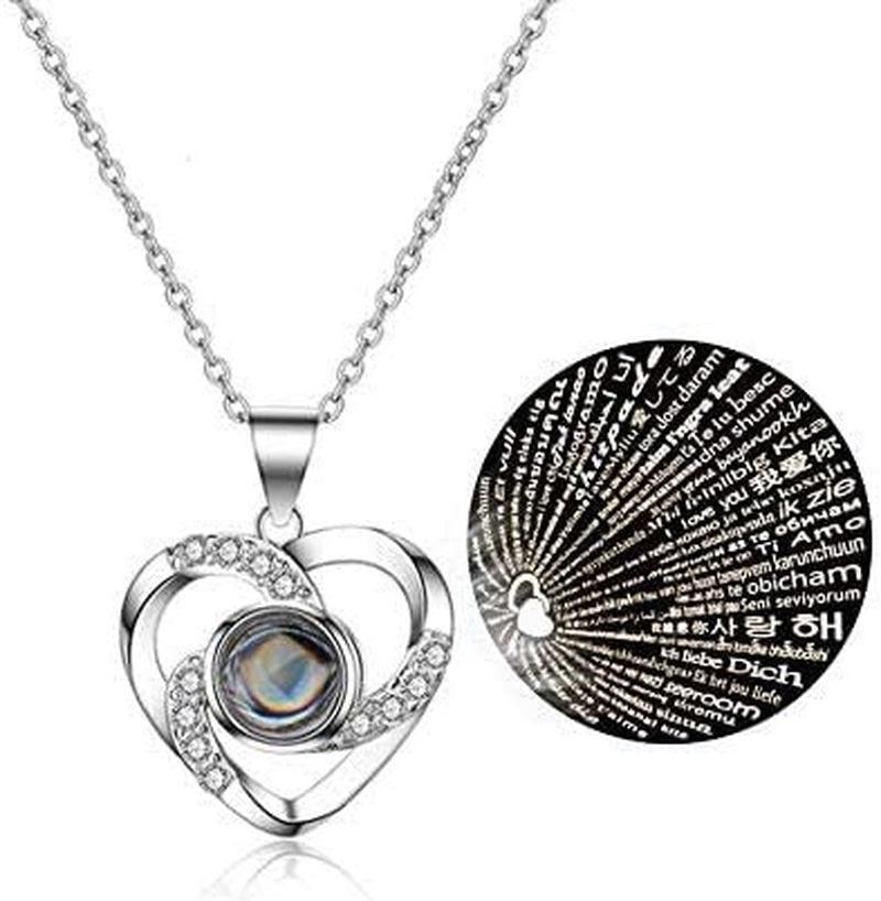 Get trendy with Preserved Real Flower Rose with Silver-Tone Heart Necklace - Gift available at Hot Trends Online. Shop Now!