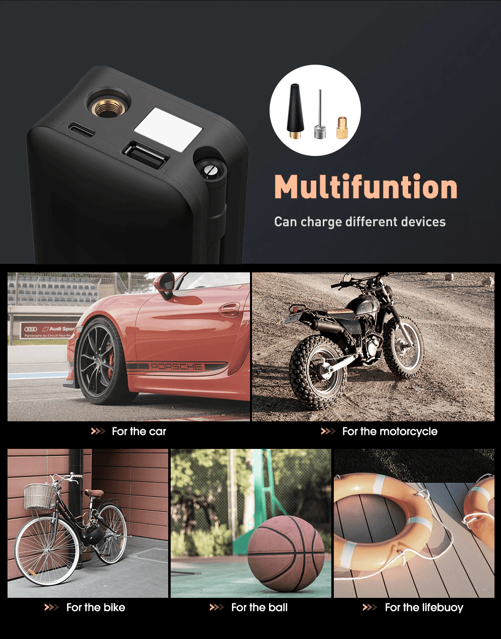 Get trendy with Portable Electric Tire Inflator - Tire Inflator available at Hot Trends Online. Shop Now!