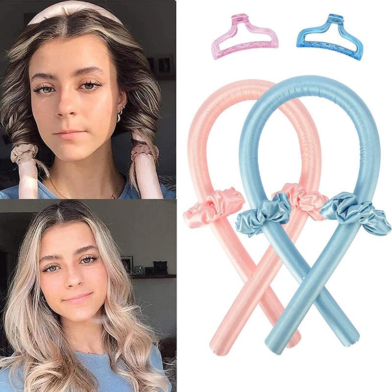 Get trendy with Heatless Curling Rod Headband - Hair Curler available at Hot Trends Online. Shop Now!