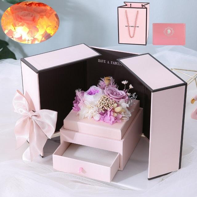 Get trendy with Eternal Rose Flower Gift Box - Roses Divine - Eternal Rose Flower Gift Box available at Hot Trends Online. Shop Now!