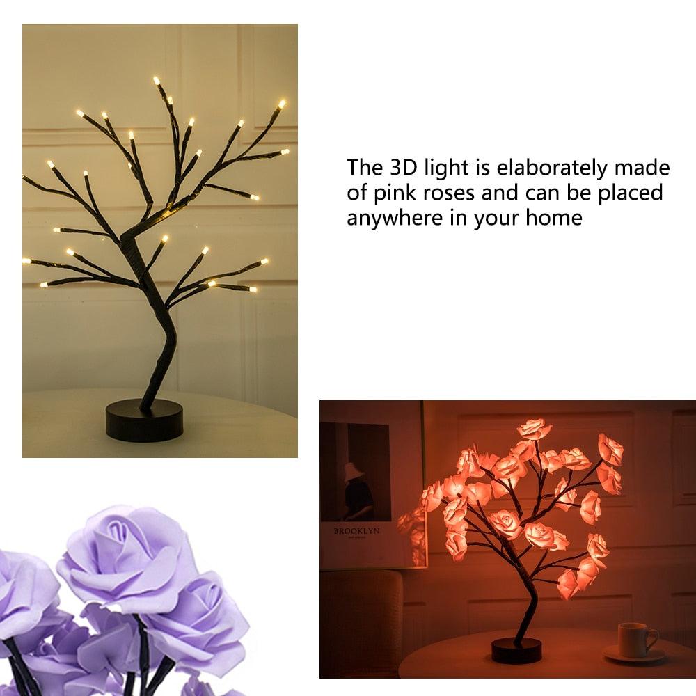 Get trendy with LED Rose Flower Table Lamp - Romantic Gifts available at Hot Trends Online. Shop Now!