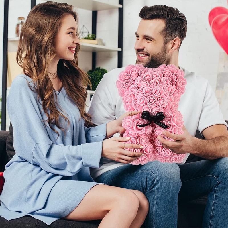 Get trendy with Wedding Decoration Rose Bear - Gift available at Hot Trends Online. Shop Now!