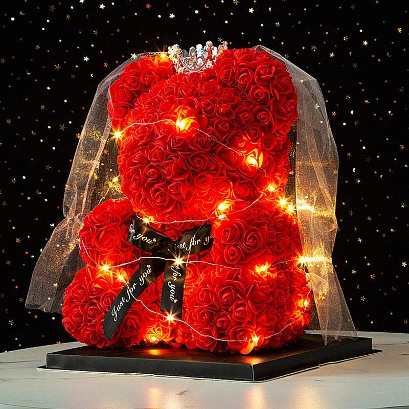 Get trendy with Wedding Decoration Rose Bear - Gift available at Hot Trends Online. Shop Now!