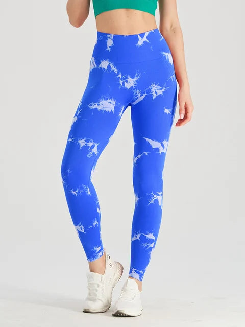 Get trendy with Thick Thigh Seamless Tie Dye Leggings - Leggings available at Hot Trends Online. Shop Now!