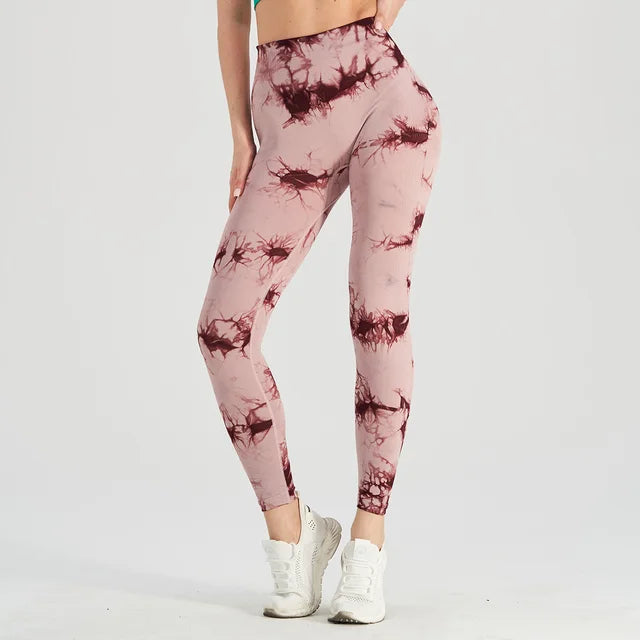 Get trendy with Thick Thigh Seamless Tie Dye Leggings - Leggings available at Hot Trends Online. Shop Now!