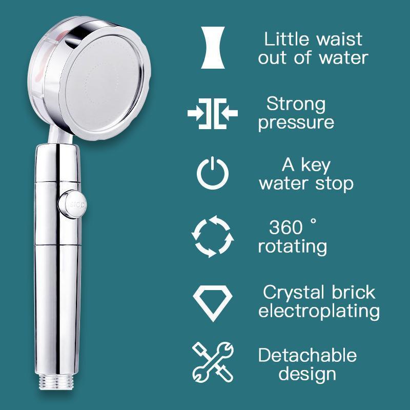 Get trendy with Vortex High Pressure Handheld Showerhead - Showerhead available at Hot Trends Online. Shop Now!