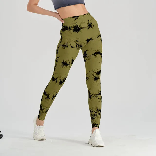 Get trendy with Thick Thigh Seamless Tie Dye Leggings - Leggings available at Hot Trends Online. Shop Now!