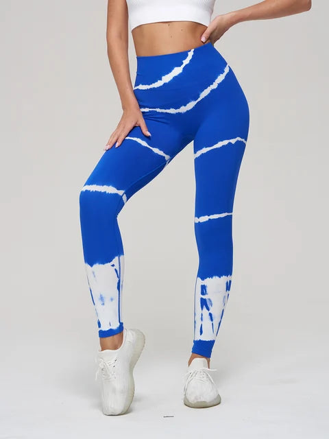 Get trendy with Thick Thigh Seamless Tie Dye Leggings - Leggings available at Hot Trends Online. Shop Now!