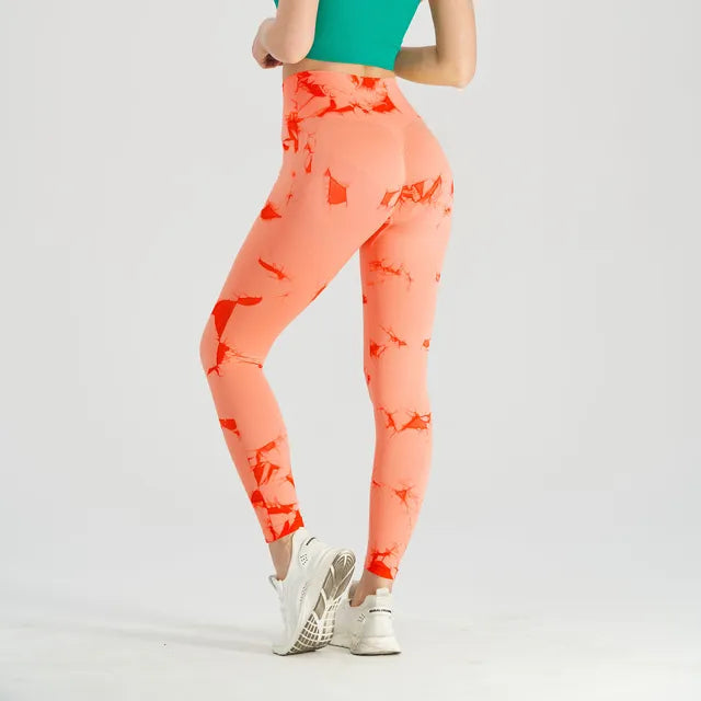 Get trendy with Thick Thigh Seamless Tie Dye Leggings - Leggings available at Hot Trends Online. Shop Now!