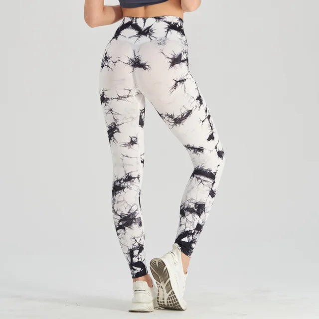 Get trendy with Thick Thigh Seamless Tie Dye Leggings - Leggings available at Hot Trends Online. Shop Now!