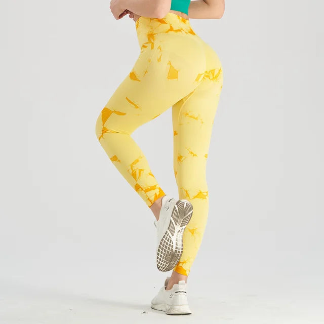 Get trendy with Thick Thigh Seamless Tie Dye Leggings - Leggings available at Hot Trends Online. Shop Now!
