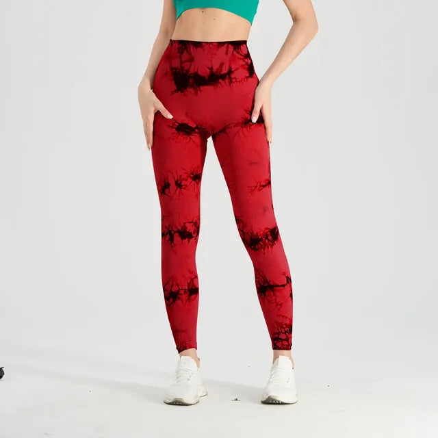 Get trendy with Thick Thigh Seamless Tie Dye Leggings - Leggings available at Hot Trends Online. Shop Now!