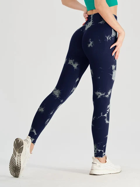 Get trendy with Thick Thigh Seamless Tie Dye Leggings - Leggings available at Hot Trends Online. Shop Now!
