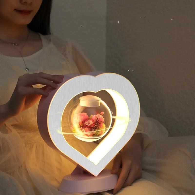 Get trendy with Heart Floating Table Night Light - Night Light available at Hot Trends Online. Shop Now!