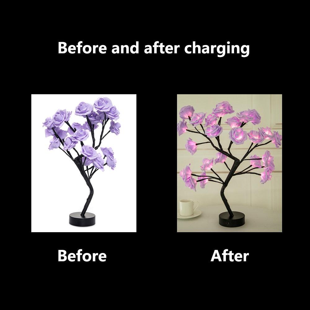 Get trendy with LED Rose Flower Table Lamp - Romantic Gifts available at Hot Trends Online. Shop Now!