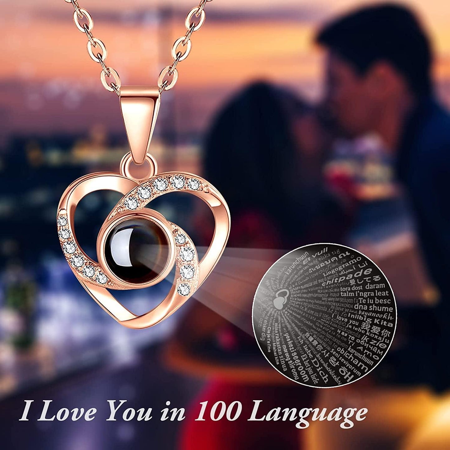 Get trendy with Preserved Flower Rose with I Love You Necklace - Gift available at Hot Trends Online. Shop Now!
