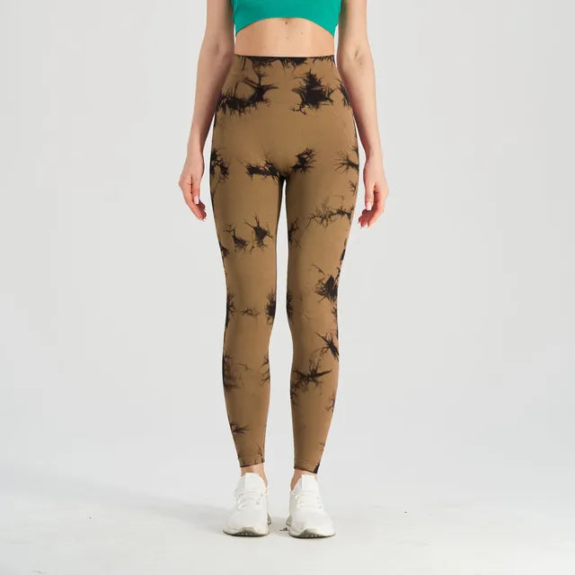 Get trendy with Thick Thigh Seamless Tie Dye Leggings - Leggings available at Hot Trends Online. Shop Now!