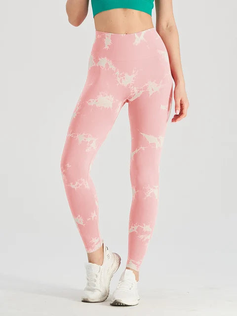 Get trendy with Thick Thigh Seamless Tie Dye Leggings - Leggings available at Hot Trends Online. Shop Now!