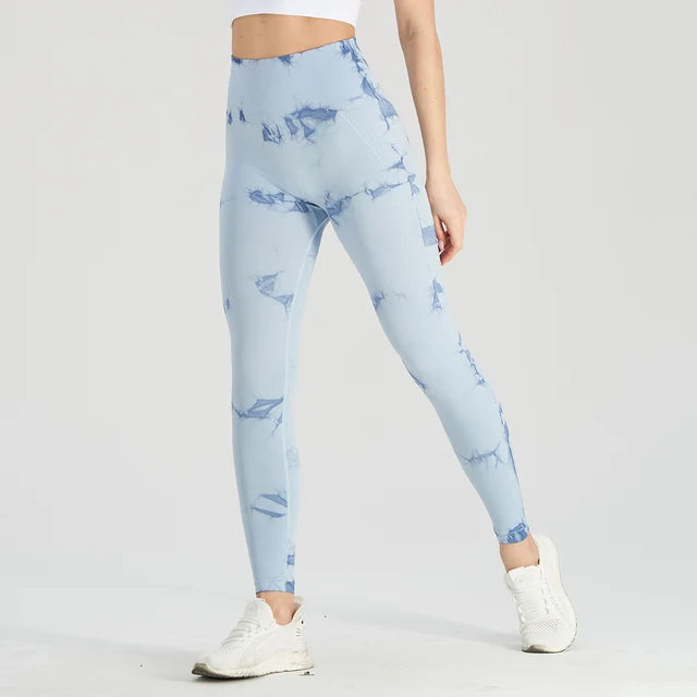 Get trendy with Thick Thigh Seamless Tie Dye Leggings - Leggings available at Hot Trends Online. Shop Now!