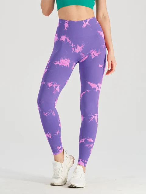 Get trendy with Thick Thigh Seamless Tie Dye Leggings - Leggings available at Hot Trends Online. Shop Now!