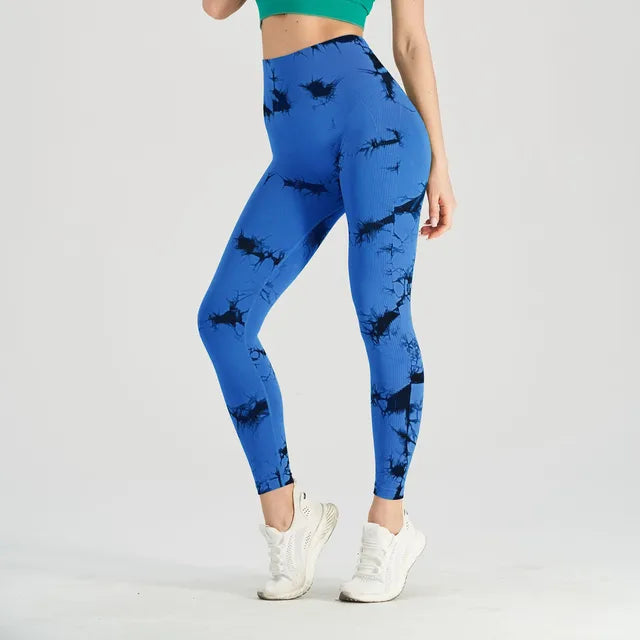 Get trendy with Thick Thigh Seamless Tie Dye Leggings - Leggings available at Hot Trends Online. Shop Now!