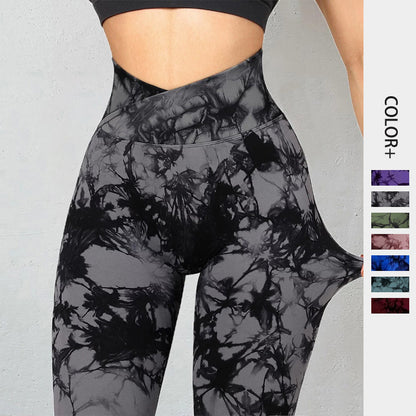 Get trendy with Seamless Tie Dye Yoga Leggings - Leggings available at Hot Trends Online. Shop Now!