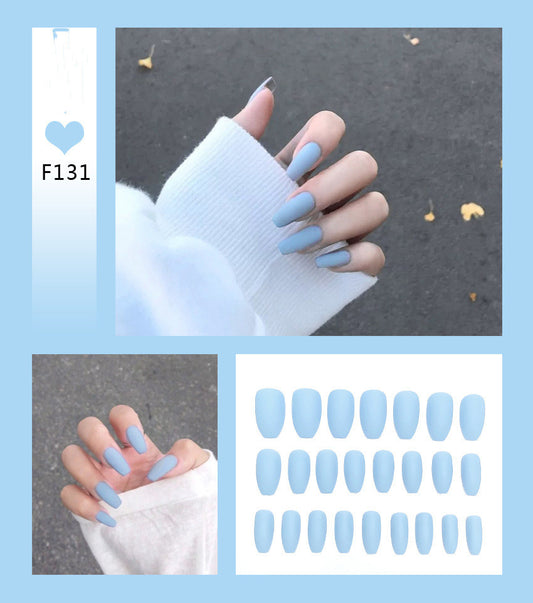 Nail Art Scrub Ballet Fake Nails - Hot Trends Online