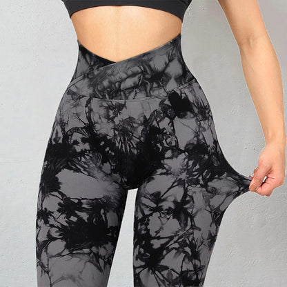 Get trendy with Seamless Tie Dye Yoga Leggings - Leggings available at Hot Trends Online. Shop Now!